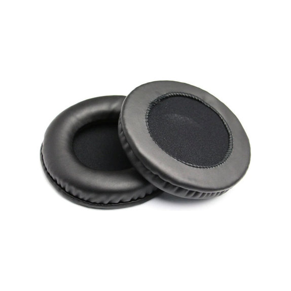 Csere Fülpárnák Philips SHM1900, SHP1900 Fejhallgatóhoz, Memóriahab + PU Bőr, Fekete, 1 Pár
