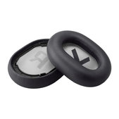 Csere Fülpárnák Plantronics Backbeat Pro 2, SE, 8200 UC Fejhallgatóhoz, Memóriahab + PU Bőr, Fekete, 1 Pár