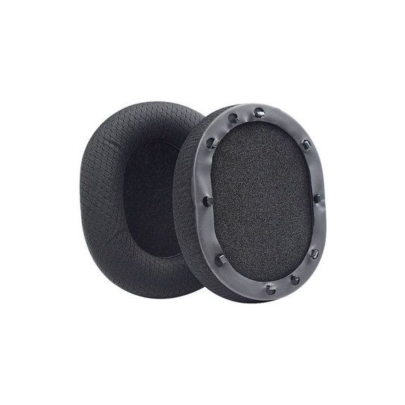 Csere Fülpárnák Razer Blackshark V2, V2X, V2 Pro, V2 SE Fejhallgatóhoz, Memóriahab + Textil, Fekete, 1 Pár