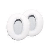 Csere Fülpárnák Sennheiser HD300, 300BT, 4.50BTNC Fejhallgatóhoz, Memóriahab + PU Bőr, Fehér, 1 Pár