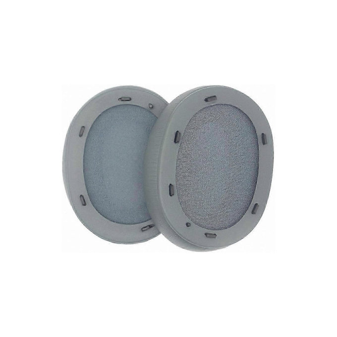 Csere Fülpárnák Sony WH-ULT900N Fejhallgatóhoz, Memóriahab + PU Bőr, Szürke, 1 Pár