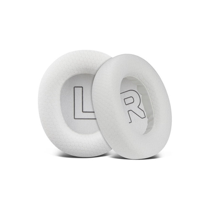 Csere Fülpárnák SteelSeries Nova Pro Wireless, Fejhallgatóhoz, Memóriahab + Textil, Fehér, 1 Pár
