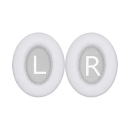 Csere Fülpárnák Bose 700, NC700 Fejhallgatóhoz, Memóriahab + PU Bőr, Fehér, 1 Pár