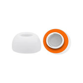 Csere Szilikon Fülillesztékek Apple AirPods 1, 2 Pro Fülhallgatóhoz, M, Memóriahab, Fehér