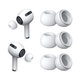 Csere szilikon fülillesztékek Apple AirPods 3 Pro készülékhez, 3 db-os szett (L, M, S), Fehér