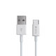 USB / USB-C kábel Smart, 2.1A, 2m, fehér, Devia