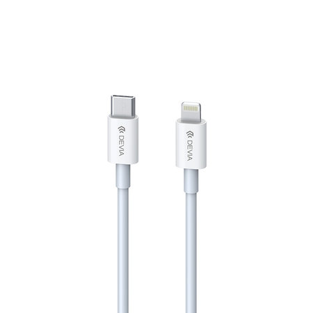 Lightning / USB-C kábel Smart, PD 20W, 1m, fehér, Devia