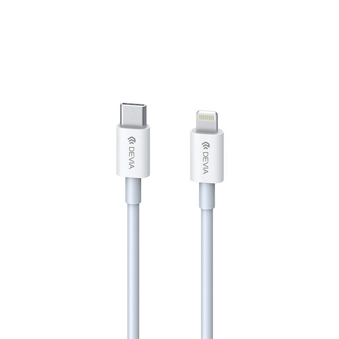 Lightning / USB-C kábel Smart, PD 20W, 1m, fehér, Devia