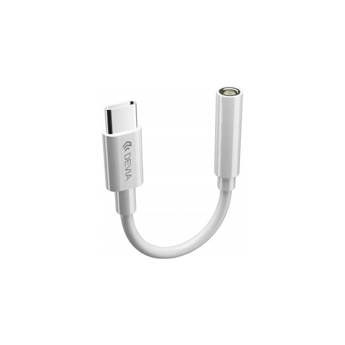 Smart adapter 3,5mm Jack / USB-C, fehér, Devia