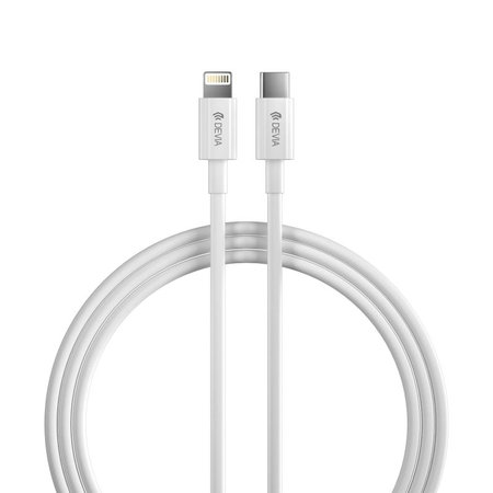 Lightning / USB-C kábel Smart, PD 27W, 2m, fehér, Devia