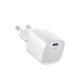 Mini USB-C töltőadapter, PD 30W, fehér, Devia
