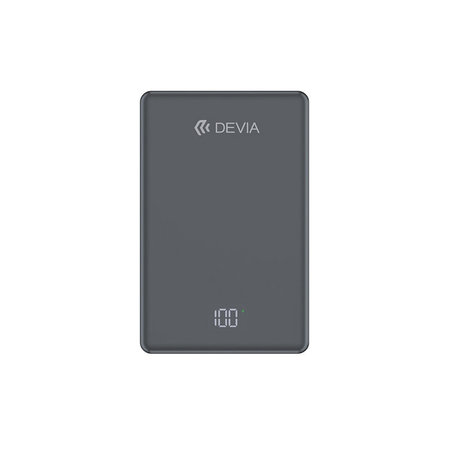MagSafe PowerBank Extreme Speed Mini kijelzővel, PD 20W, 10000mAh, Space Grey, Devia