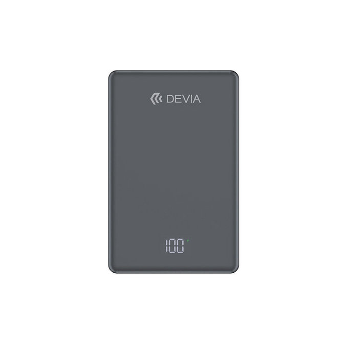 MagSafe PowerBank Extreme Speed Mini kijelzővel, PD 20W, 10000mAh, Space Grey, Devia