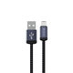 Lightning / USB kábel Gracious, 2,4A, 1m, fekete, Devia