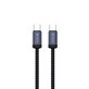 USB-C / USB-C kábel Gracious, PD 60W, 2m, fekete, Devia