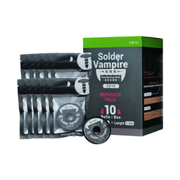 Nagy sűrűségű ónszippantó szalag, Solder Vampire, 2UUL DW16, egyedi csomagolás, 10 tekercs/doboz