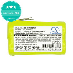 Akkumulátor Makita 6722D, 6723DW, 2000mAh, Ni-MH, 4.8V, TL00000012, HQ