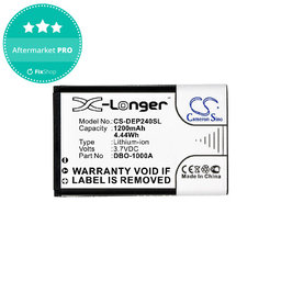 Akkumulátor Doro 1370, 1372, 2404, 6040, 1200mAh, Li-ion, 3.7V, DBO-1000A, HQ