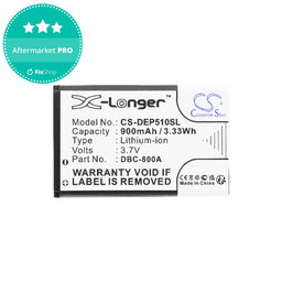 Akkumulátor Doro 1360, 900mAh, Li-ion, 3.7V, DBC-800A, HQ