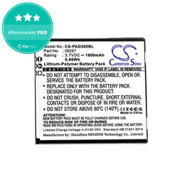 Akkumulátor Pax myPOS D200, D200T, IS275, D200, 1800mAh, Li-Pol, 3.7V, IS057, HQ