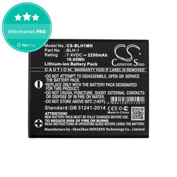 Akkumulátor Olympus E-M1, 2250mAh, Li-Ion, 7.4V, BLH-1, HQ