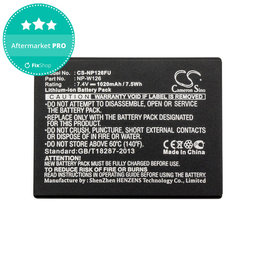 Akkumulátor Fujifilm FinePix, 1020mAh, Li-Ion, 7.4V, NP-W126, NP-W126S, HQ