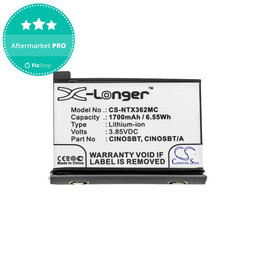 Akkumulátor Insta360 One X2, 1700mAh, Li-Ion, 3.85V, CINOSBT, HQ
