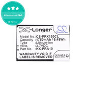 Akkumulátor Panasonic KX-PRX110, 120, 150, 1750mAh, Li-Ion, 3.7V, KX-PRA10, HQ