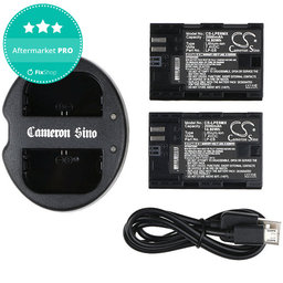 2 db Akkumulátor töltővelCanon EOS 5D Mark II, EOS 7D, 2000mAh, Li-Ion, 7.4V, LP-E6, HQ