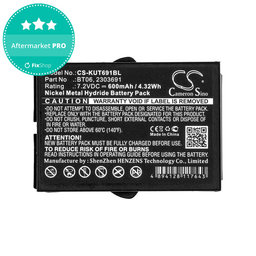 Akkumulátor Ikusi TM60, 61, 62, 600mAh, Ni-MH, 7.2V, BT06, HQ