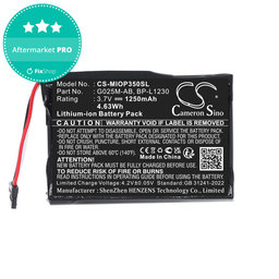 Akkumulátor Mitac Mio P350, P550, 1250mAh, Li-Ion, 3.7V, BL-LP1230, HQ