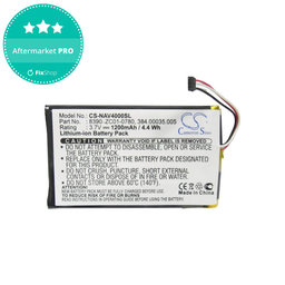 Akkumulátor Navigon 40 Easy, Plus, Premium, 1200mAh, Li-Pol, 3.7V, 8390-ZC01-0780, HQ