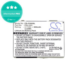 Akkumulátor Siemens M8, A31, CS66, SS66, 600mAh, Li-Ion, 3.7V, EBA-660, HQ