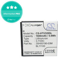 Akkumulátor HTC Desire X, Desire V, 1600mAh, Li-Ion, 3.7V, 35H00190-03M, HQ