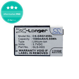 Akkumulátor Gigabyte GSmart G1345, 1500mAh, Li-Ion, 3.7V, GLS-H03, HQ