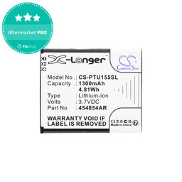 Akkumulátor Panasonic Kx-Tu150, Kx-Tu150exr, 1300mAh, Li-Ion, 3.7V, 454854AR, HQ