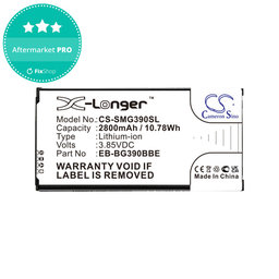 Akkumulátor Samsung Galaxy Xcover 4, 4S, 2800mAh, Li-Ion, 3.85V, EB-BG390BBE, HQ
