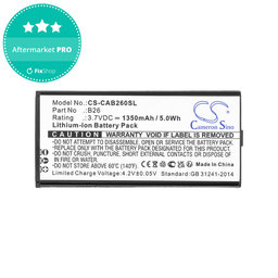 Akkumulátor Cat B26, 1350mAh, Li-Ion, 3.7V, B26, HQ