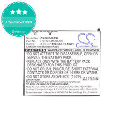 Akkumulátor HP Compaq iPAQ rx3000, rx3115, rx3700, hx2110, hx2790, 1400mAh, Li-Ion, 3.7V, HSTNH-M03B-SS, HQ