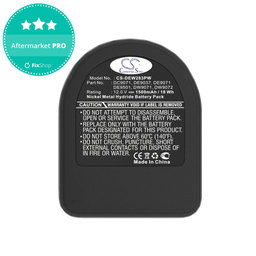 Akkumulátor Dewalt DCD940B2, DCD910KX, 1500mAh, Ni-MH, 12V, DC9071, DE9074, HQ