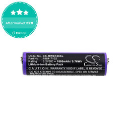 Akkumulátor Moser Ermila 1884, 1885, Wahl 1884 LI+PRO, Wahl Ermila 1884, 1885, 1800mAh, LiFePO4, 3.2V, -, HQ