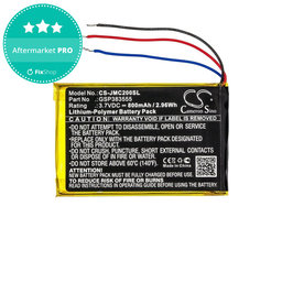 Akkumulátor JBL Clip 2, 800mAh, Li-Pol, 3.7V, GSP383555, HQ