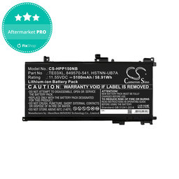 Akkumulátor HP Omen 15, Pavilion 15, WASD 15, 5100mAh, Li-Ion, 11.55V, TE03XL, HQ