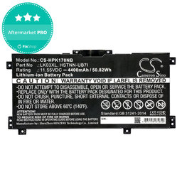 Akkumulátor HP Pavilion X360 15-CR0001NM, 4400mAh, Li-Ion, 11.55V, LK03XL, HQ