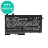 Akkumulátor Dell Latitude 5400, Inspiron 7591 2-in-1, 3500mAh, Li-Ion, 11.4V, XV8CJ, HQ