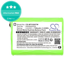 Akkumulátor Motorola Talkabout T280, T200, T82, T82 Extreme, 700mAh, Ni-MH, 3.6V, HKNN4002A, HQ