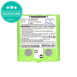 Akkumulátor Detewe Outdoor Pmr a Simvalley, 700mAh, Ni-MH, 4.8V, MT700D03XXC, HQ