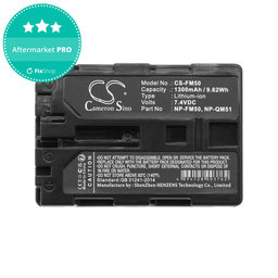 Akkumulátor Sony CCD-TR108, Cyber-shot DSC-S50, 1300mAh, Li-Ion, 7.4V, NP-QM51, HQ