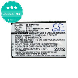 Akkumulátor Sony Ericsson Kumquat, ST25, ST25i, Xperia U, 1000mAh, Li-Ion, 3.7V, BA600, HQ