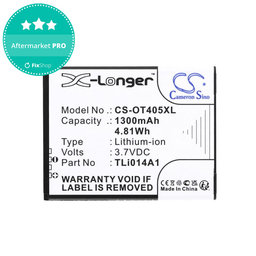 Akkumulátor Alcatel OneTouch Evolve, 1300mAh, Li-Ion, 3.7V, TLi014A1, HQ